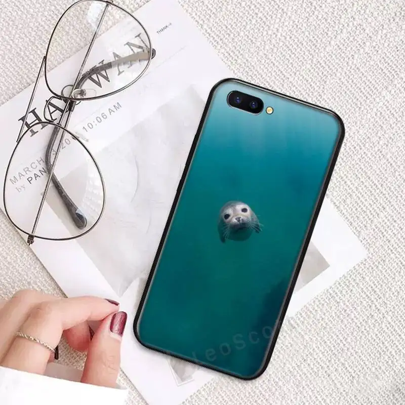

animal seal cute lovely Phone Case For OPPO R9 R11 R15 R17 RENO Realme S PLUS Normal 2z 3 5 C2 pro accessories