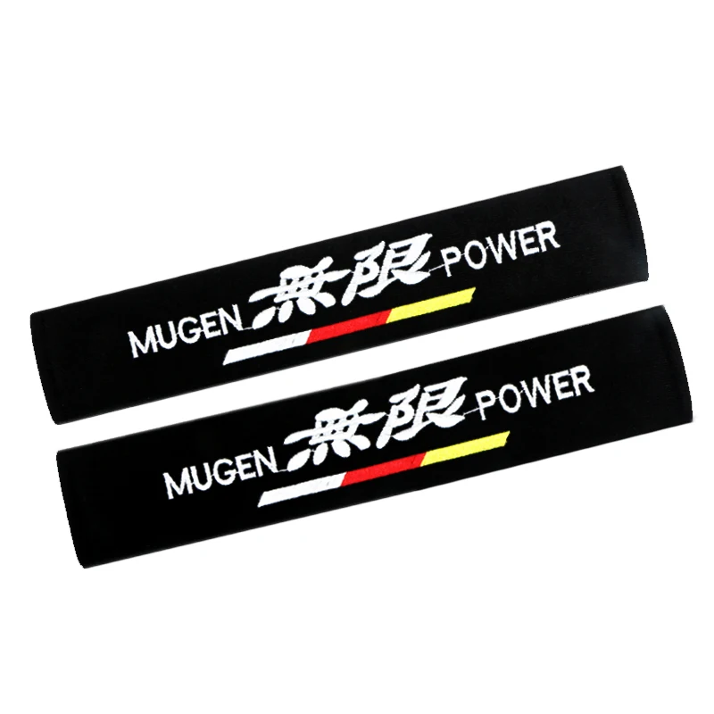 for mugen 33 см чехол для ремня безопасности автомобиля Стайлинг авто чехол для Opel Renault Lada Mugen power Honda Skoda hyundai аксессуары автомобильный Стайлинг - Название цвета: for mugen