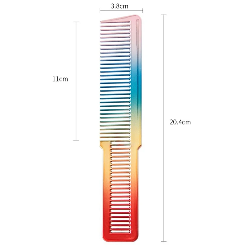 

Hair Comb Electroplating Double-Head Comb Anti-Static Brush Professional Hair Brush Salon Hair Care Styling Tool