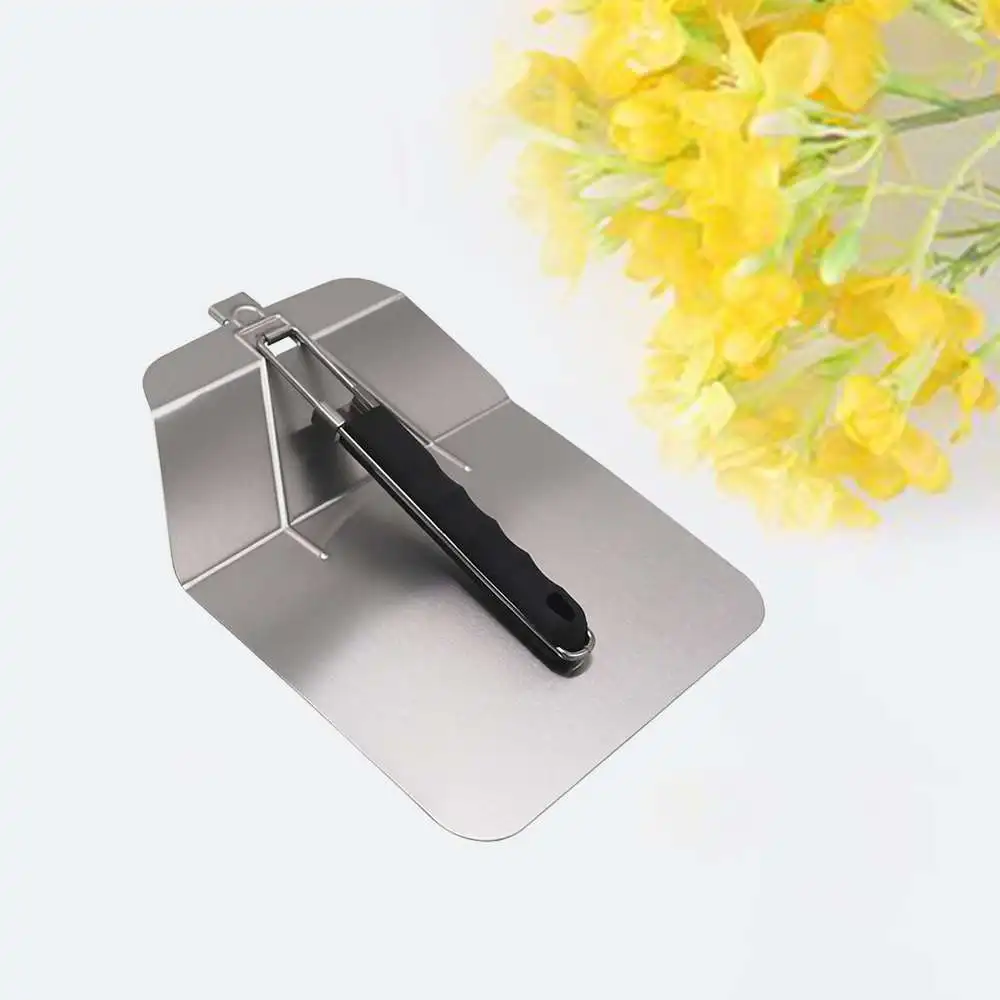 

Stainless Pizza Shovel with Folding Handle Anti-slip Pizza Spatula Baking Tool