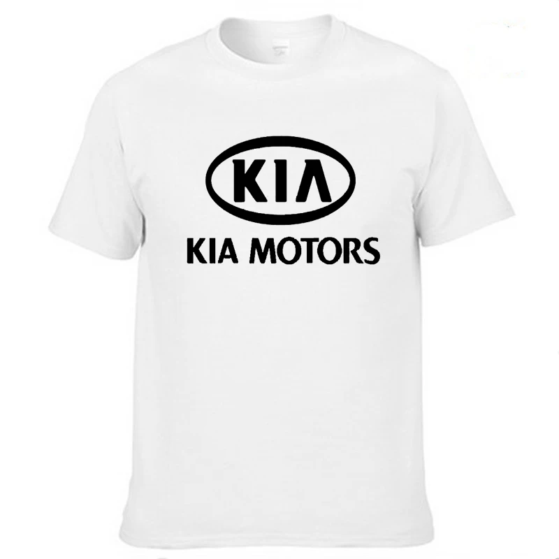 Мужская футболка с коротким рукавом и логотипом автомобиля KIA motors летняя