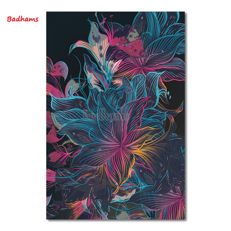 

Modern Home Decoration Simple Dream Flower Pattern Living Room Decoration Painting Bedroom Bedside Frameless Painting