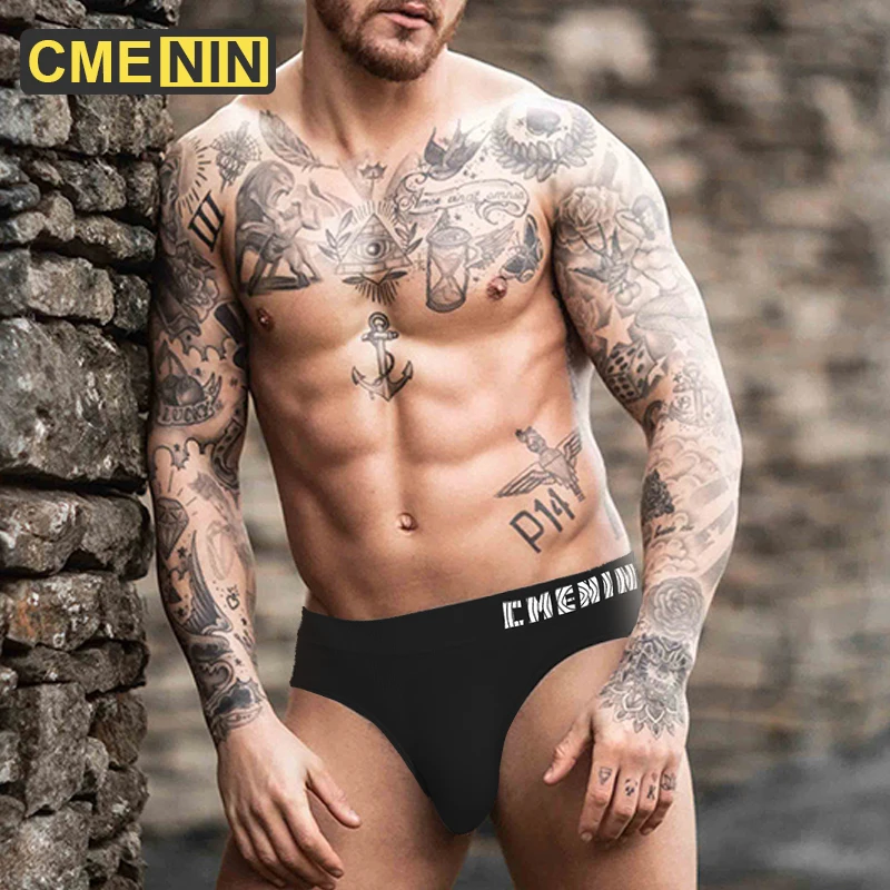 

CMENIN High Quality Seamless Underpants Men Sexy Man's Underwear Thong Men Jockstrap Low Waist Mens Thongs And G Strings CM103