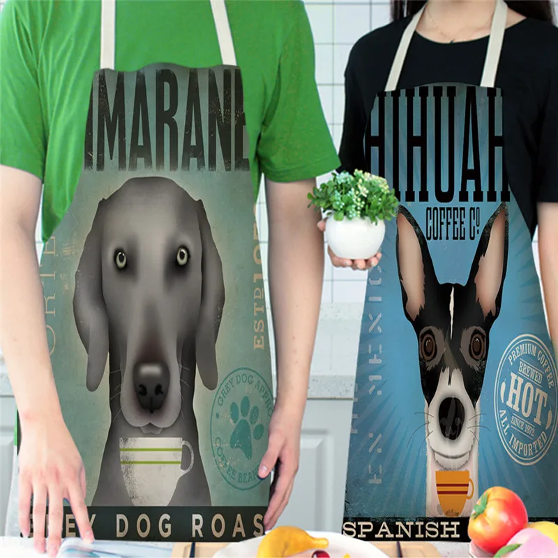 Фартуки с собаками современный минималистичный симпатичный фартук рисунком