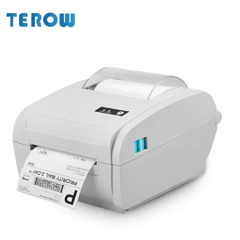 

TEROW 110mm USB Desktop Thermal Label Printer 4X6 Barcode Shipping Lable Printer POS-9210 Speed 180mm/s Printing For DHL Fedex