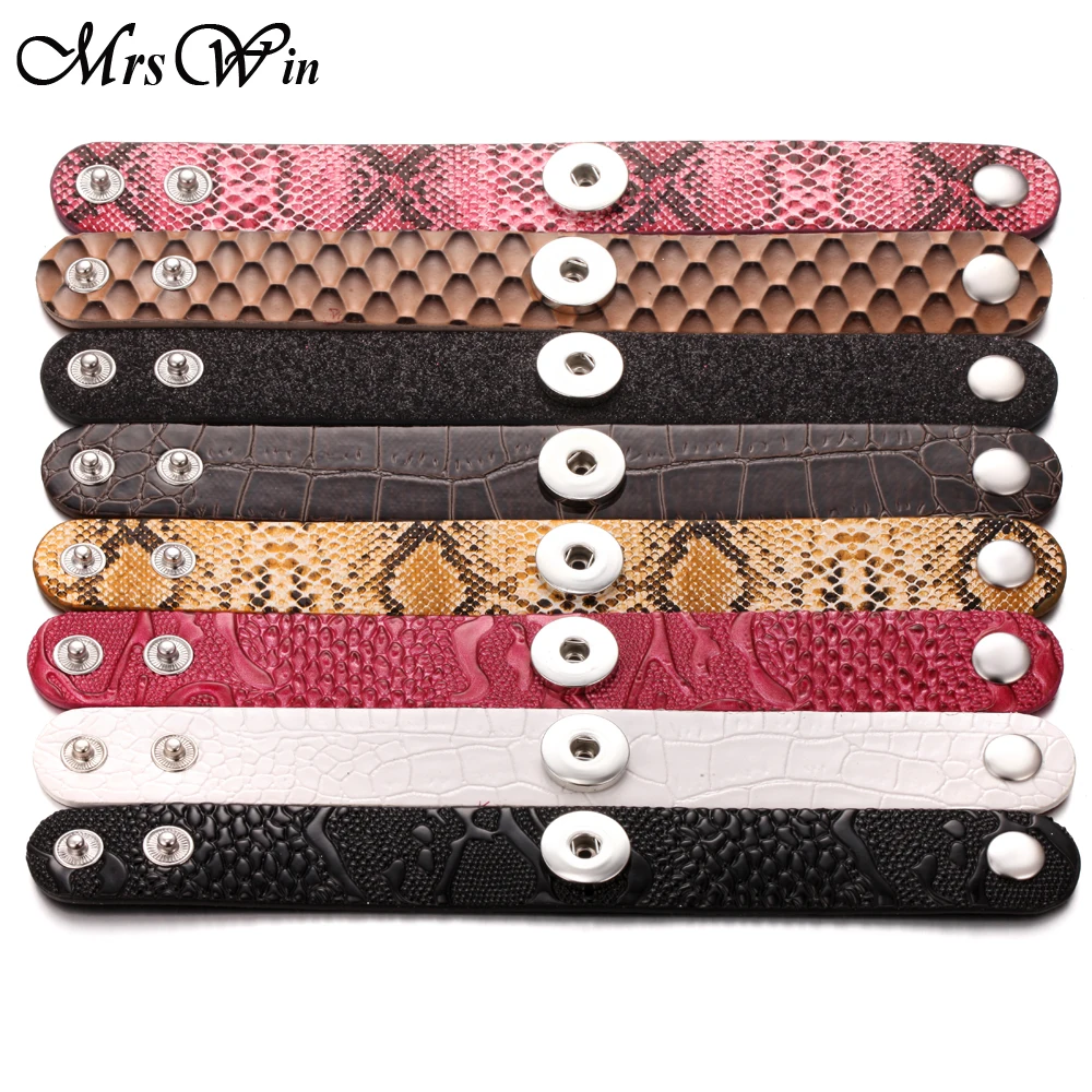 Кожаный браслет в стиле ретро из плетеной кожи 18 цветов ручной работы с кнопками