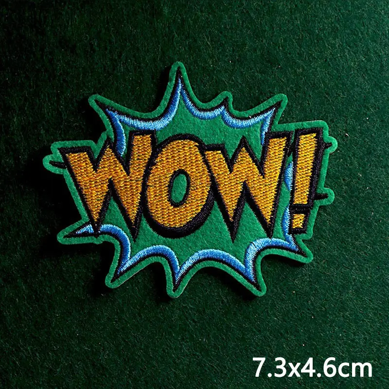 Термонаклейки для одежды с вышитыми буквами 2 шт. | Дом и сад