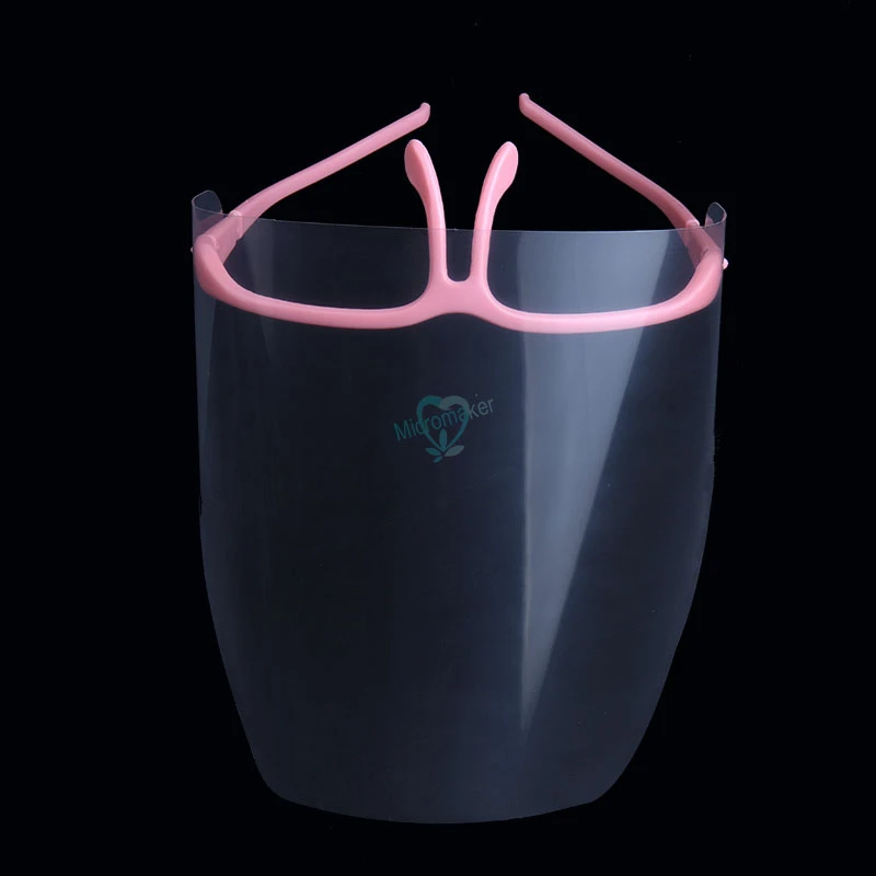 New Dental Protective Detachable Visors Adjustable Full-Face Film Shield 10 PCS Transparent visors+1 Frame |