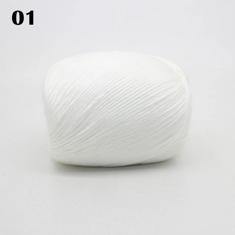 Мягкая натуральная гладкая детская кашемировая шелковая искусственная пряжа