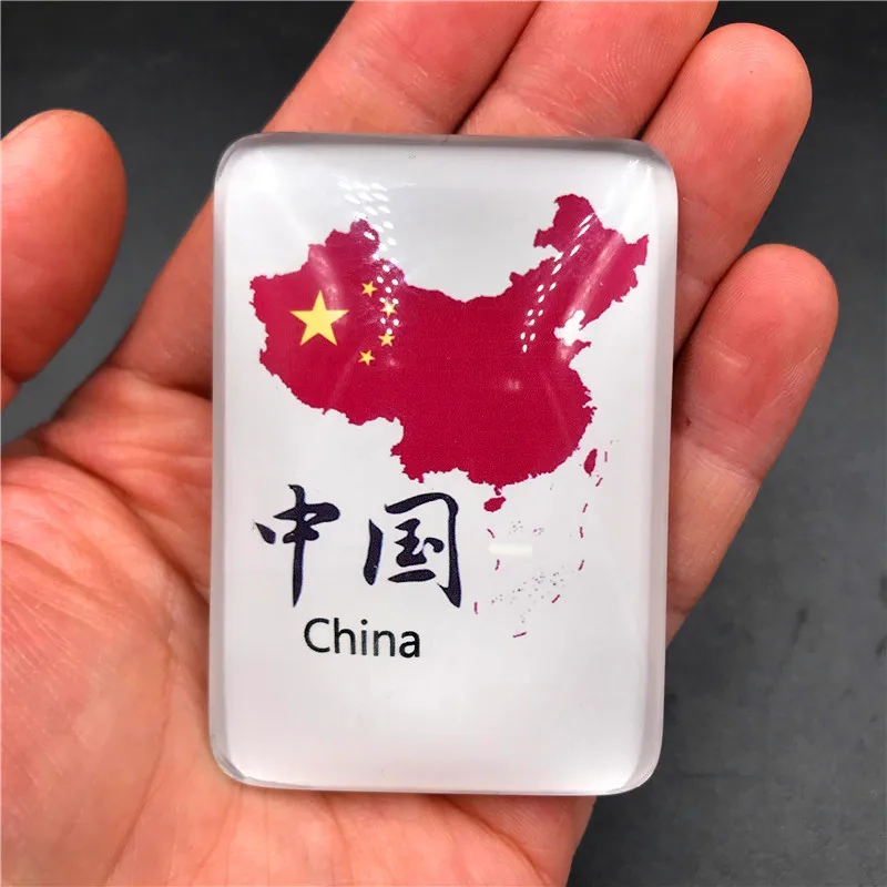 Магнитное украшение для холодильника металлическое и Хрустальное стекло карта