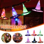 2021 шляпы для хэллоуина хэллоуин, веселая светодиодсветодиодный светящаяся шляпа ведьмы, волшебный детский праздничный подарок для мальчиков и девочек