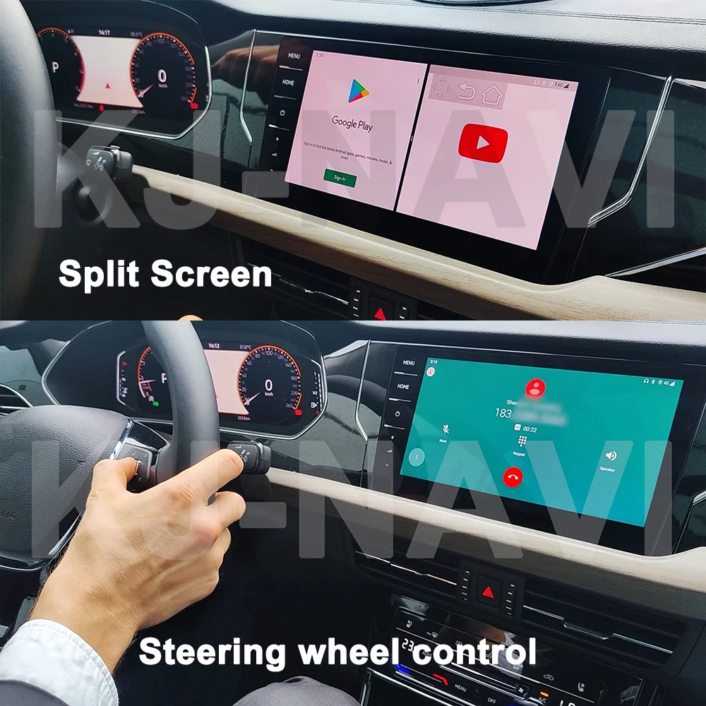 TF-карта AI Голосовая приставка Android 10 адаптер сенсорный экран беспроводной Carplay