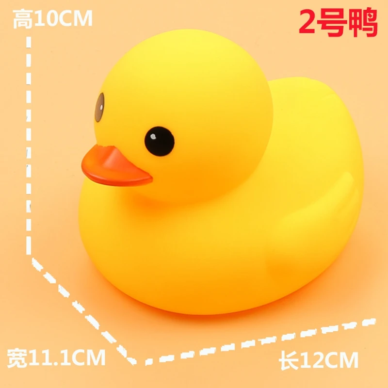 Ванна детские игрушки, животные Rubber Duck разных размеров со звуком Ванная комната пляжные игрушки в виде уток для резиновые детские подарки на день рождения - Цвет: ZWX146-01