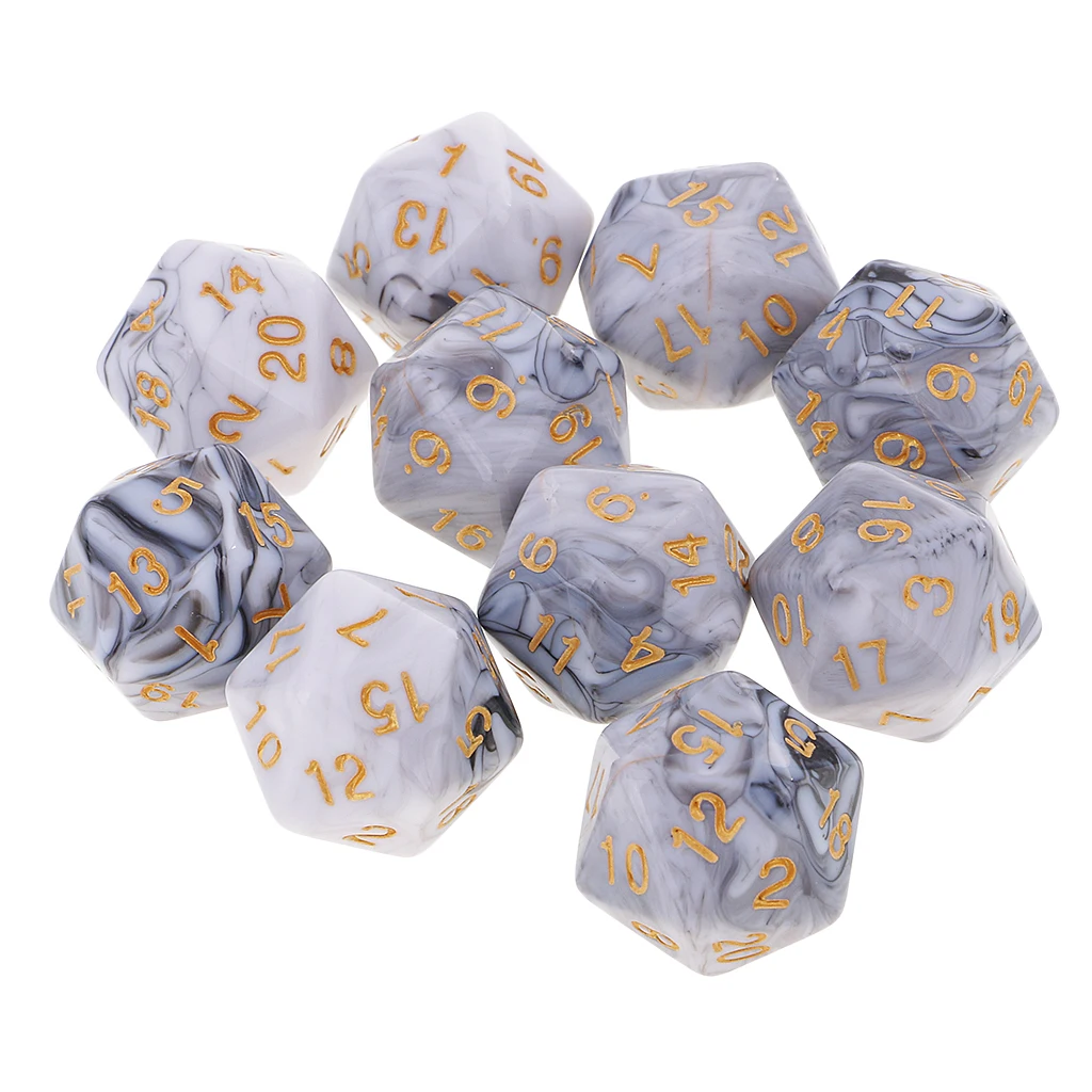 20 Двусторонняя D20 кубики двойной Цвета кости для игры DND D &amp ролевые настольные