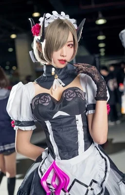 Костюм для косплея Honkai Impact 3 Рита росвейссе черная Роза платье горничной женский