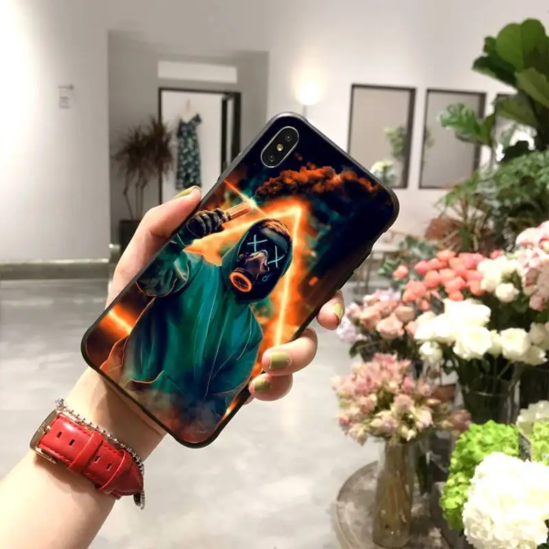 CUTEWANAN уличная Молодежная неоновая маска шикарный милый чехол для телефона iPhone 11