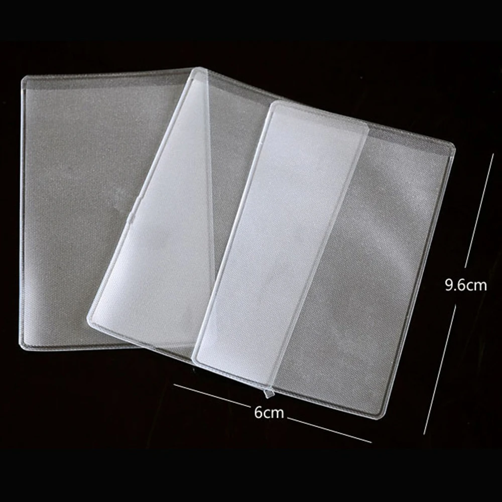 2021 10 шт./лот ПВХ прозрачный держатель для кредитных карт Защита ID карты Обложка