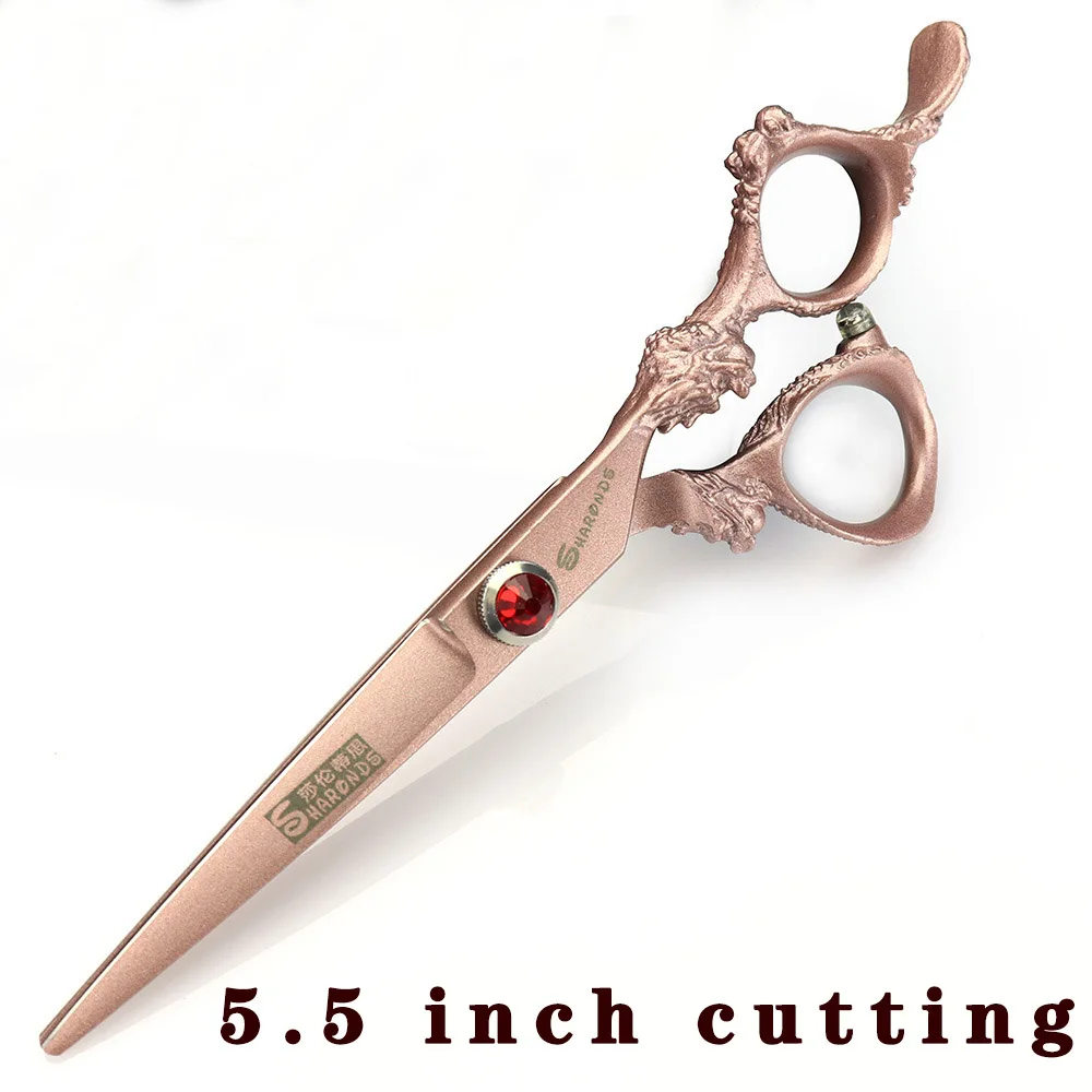 Японские Профессиональные Парикмахерские ножницы 440C 5 дюйма 6 дюймов для резки