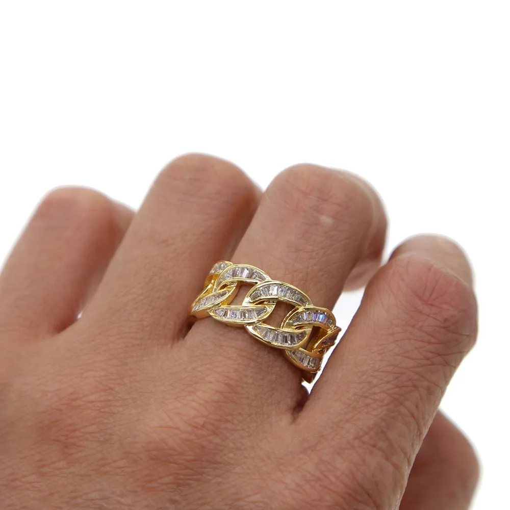 Новое горячее модное кольцо Anillos Anel кубинское микро проложить кубический циркон
