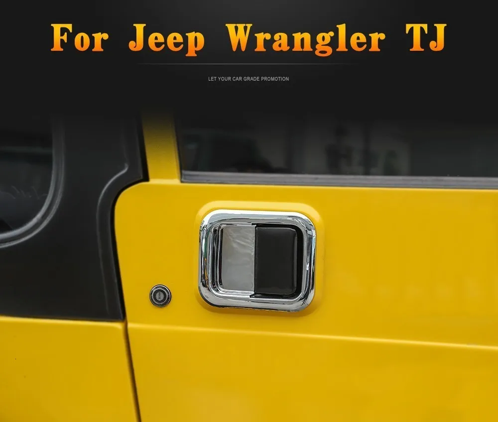 MOPAI автомобильные наклейки для Jeep Wrangler 1997-2006 ABS Автомобильная дверная ручка, декоративная накладка для Jeep Wrangler TJ аксессуары