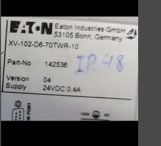 EATON INDUSTRIES GMBH 53105 BONN. GERMANY XV-102-D6-70TWR-10  PART NO. 142536