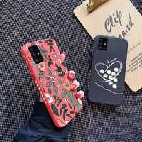 for samsung galaxy a51 4g a51 5g a52 5g a70 a70s a71 4g a71 5g a72 5g casing with flower pattern back cover silica gel case