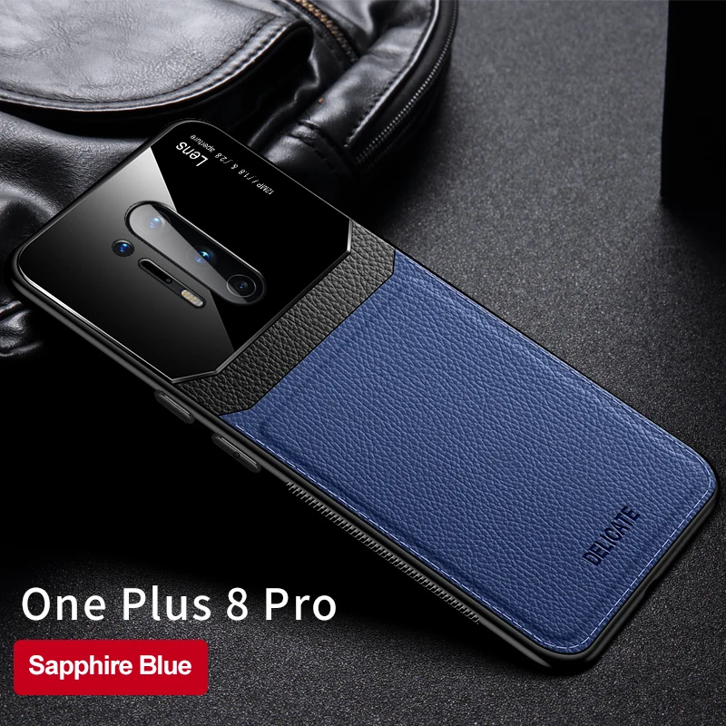 mirror leather case for oneplus 8 pro one plus 7t 7 6 pro nora 17t pro 16t scrub cortex texture skin business style phone case free global shipping