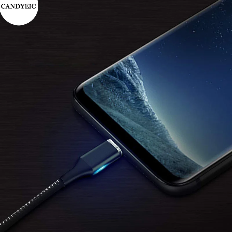 Кабель Micro USB CANDYEIC 3A Магнитный кабель для быстрой зарядки Samsung Honor Xiaomi Redmi Note5pro LG