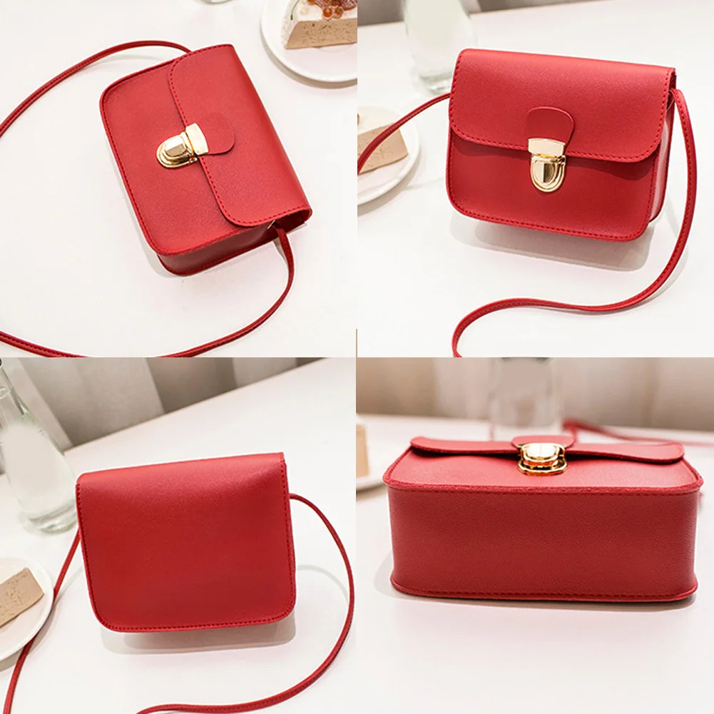 Женская сумка в стиле ретро простая квадратная через плечо с мини замком летние