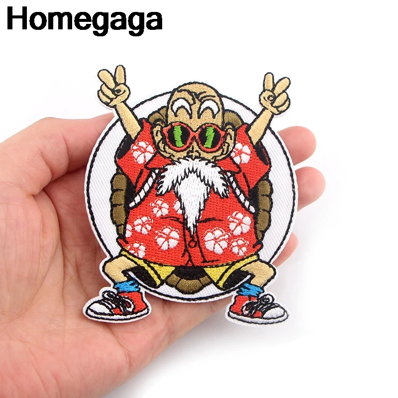 Homegaga Dragon ball Каме сеннин аппликационные заплатки Сделай Сам железо на para сумка для обуви рубашка одежда наклейки в стиле панк вышитый значок D2233