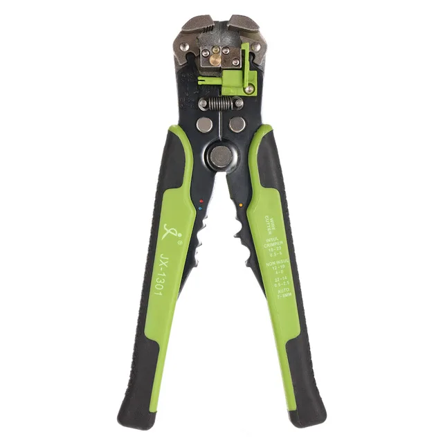 Зеленый Wire Stripper, Self-Adjusting 8.4 Inch Cable Cutter Crimper, 3 in 1 Multi Pliers for Wire Stripping, Cutting, Crimping - Цвет: Зеленый