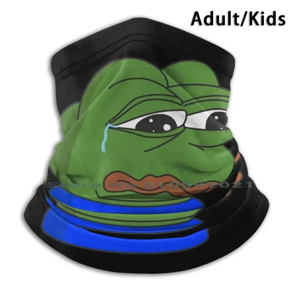 Плачущий шарф-лягушка маска шейный обогреватель платок шарф бандана