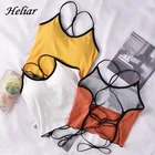 Нижнее белье, хлопковые топы, женский сексуальный облегающий топ с открытой спиной, женский летний топ на бретелях-спагетти 2020