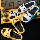 Сандалии на толстой платформе, Эва, мягкая подошва, Нескользящие, летние шлепанцы для душа, пляжа, дома, улицы, ванной комнаты