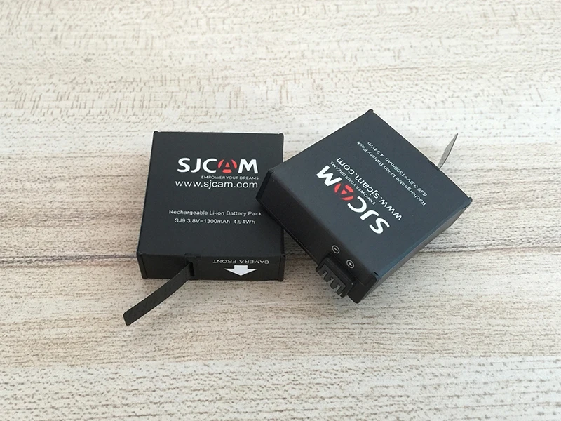 Аккумулятор SJCAM SJ9 Strike 1300mAh литий-ионная Дополнительная запасная батарея зарядное устройство с двойным разъемом чехол для SJ9 Strike Actioin камеры