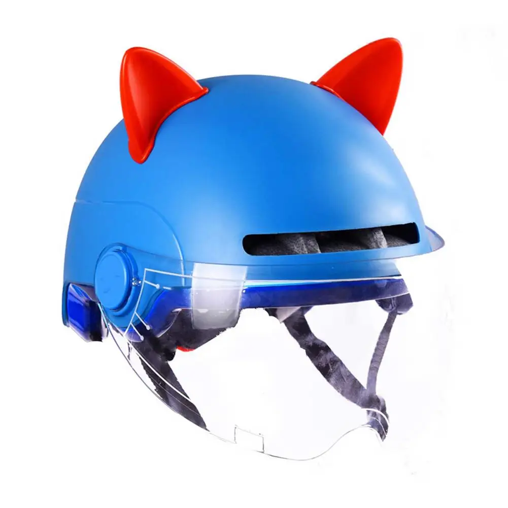 

Шлем с кошачьими ушками, милый шлем для электромобиля и мотоцикла, Ювелирное Украшение с кроличьими ушками, рога для шлема