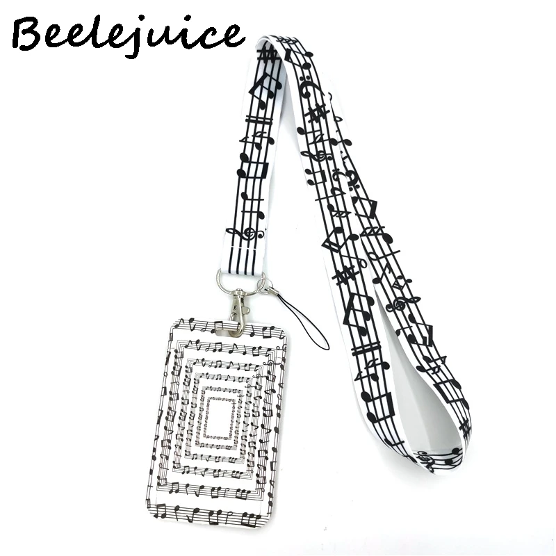 Пианино для нот шейный ремешок Ремешки удостоверение личности держатель карты