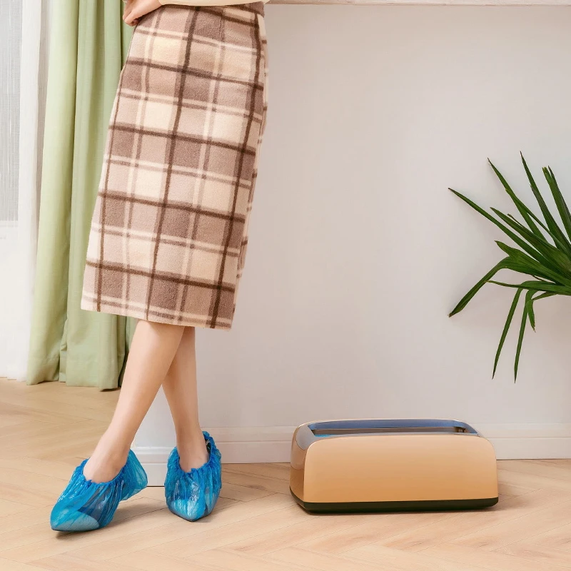 

Automatic Shoes Cover Machine Disposable Booties Maker Shoe Film Machine Smart Cover Corona Home Office Go Out Stepping
