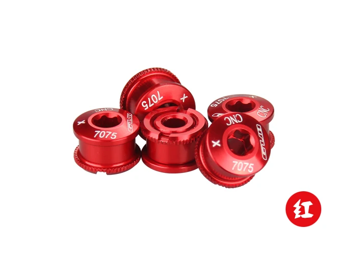 

Free Shipping aluminium alloy Chainwheel Bolts Mountain Road MTB Bicycle Disc Screws for Crankset Bike Parts