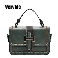 VeryMe Vintage Bags For Female Handbag Quality Leather Womens Messenger Bag Fashion Casual Shoulder Pack New Tasche Damen Leder