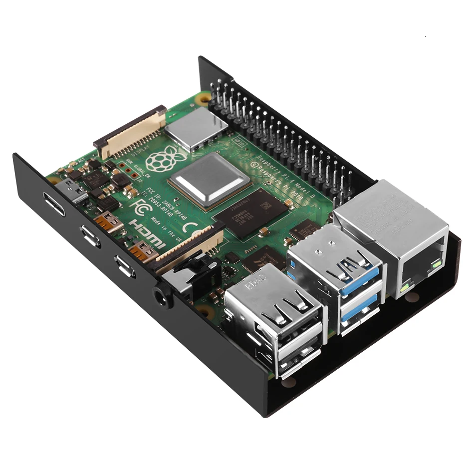 Чехол Raspberry Pi 4 B, алюминиевый чехол, металлический корпус для Raspberry PI 4, Модель B