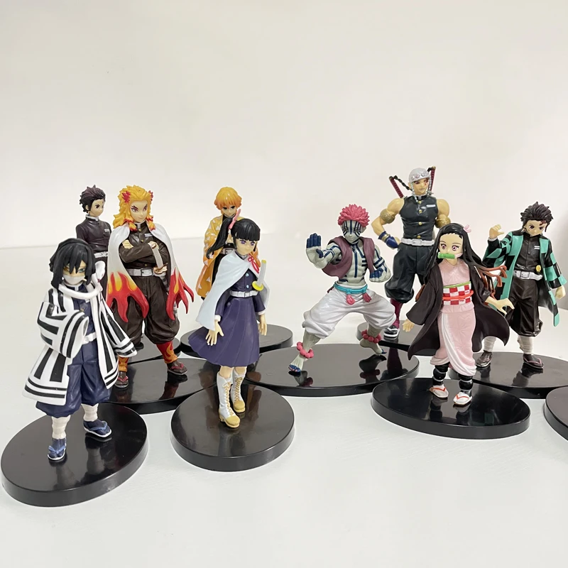 

Anime Demon Slayer Figure Kimetsu No Yaiba Figure Kamado Tanjirou Nezuko Zenitsu Wind Water Serpent Pillar Agatsuma Figure Toys