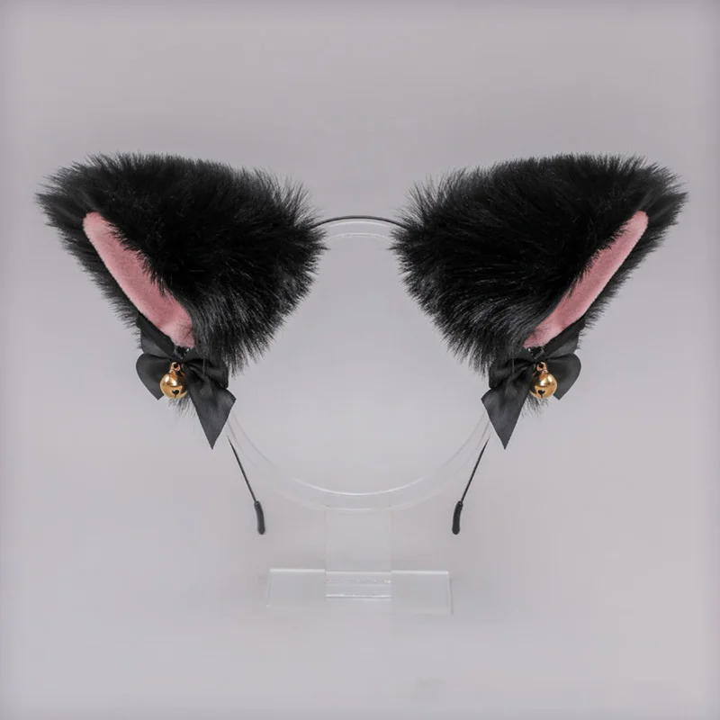 Повязка на голову с кошачьими ушками для женщин милый аксессуар волос модная