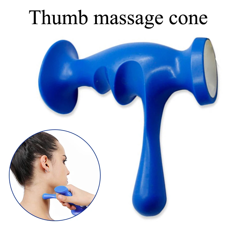 

T-Shaped Thumb Massage Cone Acupuncture Point Massager Relieve cervical fatigue Spine Deep Muscle Relax Tools Suitable for body