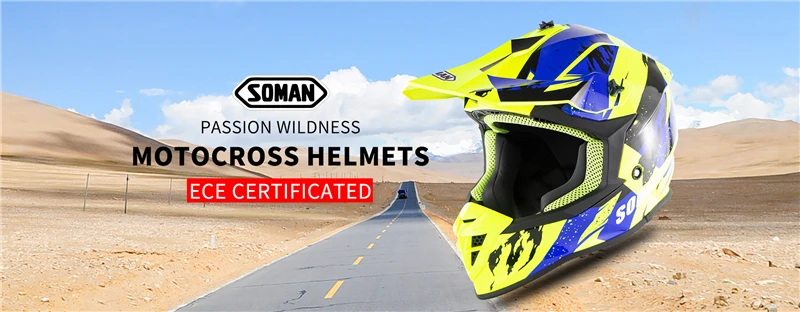 Soman Casco крутой гоночный шлем для мотокросса Ece Healmet горные шлемы Helt Dirt Bike Motocicleta Motosiklet cask модульный