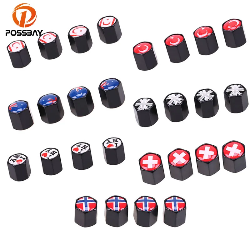 Универсальные колпачки клапанов автомобильных шин POSSBAY герметичные для чехол