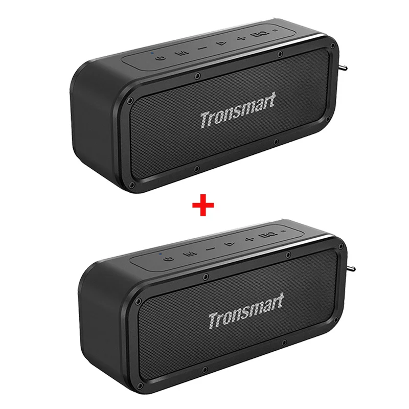 2pcs Force Speaker Tronsmart Force Bluetooth 5,0 динамик IPX7 водонепроницаемый 40 Вт Музыка объемный открытый портативный динамик 15 ч воспроизведение сабвуфер NFC - Цвет: 2pcs Force Speaker