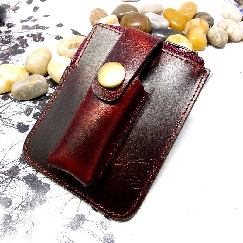 Case Sheath Belt Bag Waist Pack Zippered Case Card & Id Hold