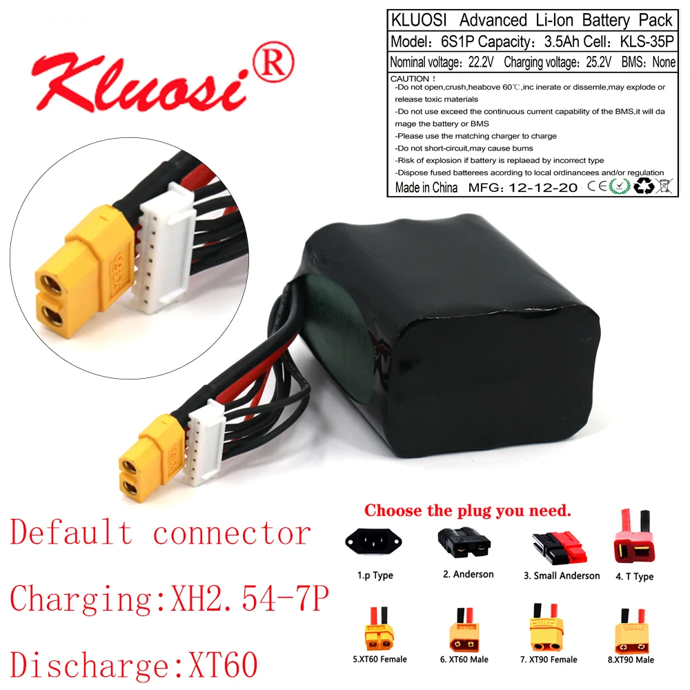 kluosi 6s1p 24v 3 5ah 252 v высокая ёмкость бла бе