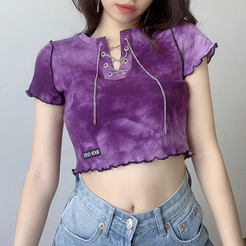 Sexy Crop Tank Top Women Casual Korean Style Geometric Lines Sleeveless Stretchy Basic Tee  Streetwear Fashion Vest